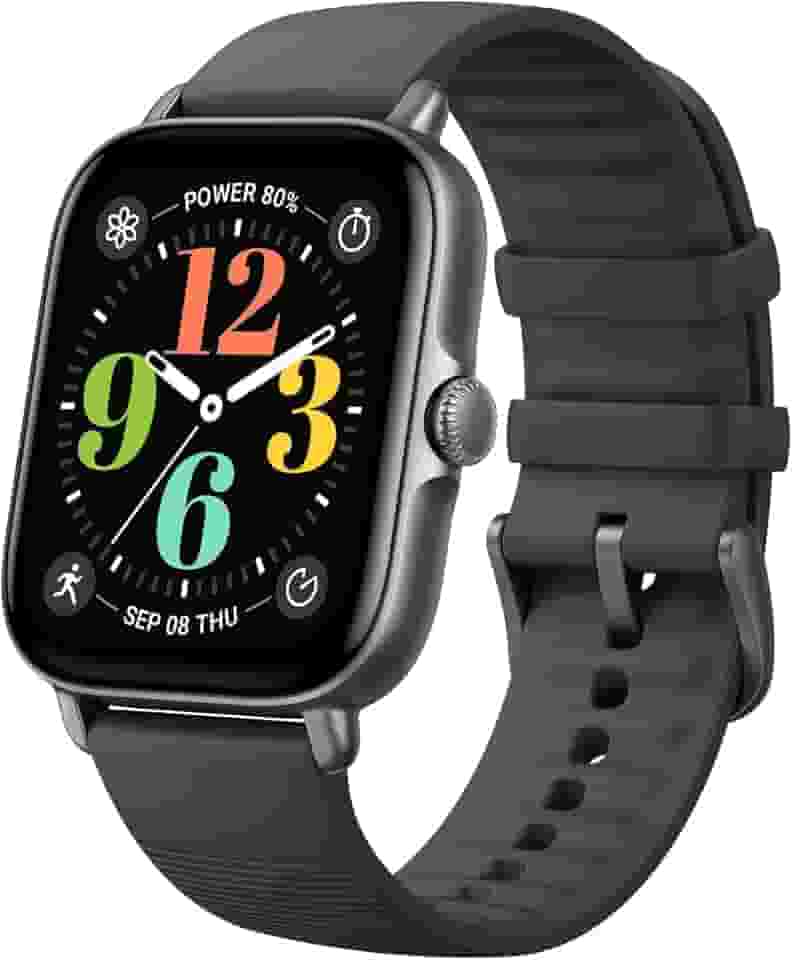 2024 Amazfit GTS 4 Mini New relógio inteligente, relógio esportivo com 150+ modos esportivos, GPS, 5 ATM impermeável, Alexa embutido (preto)