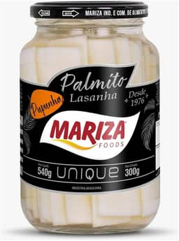 Palmito Pupunha Lasanha Mariza Unique 300g