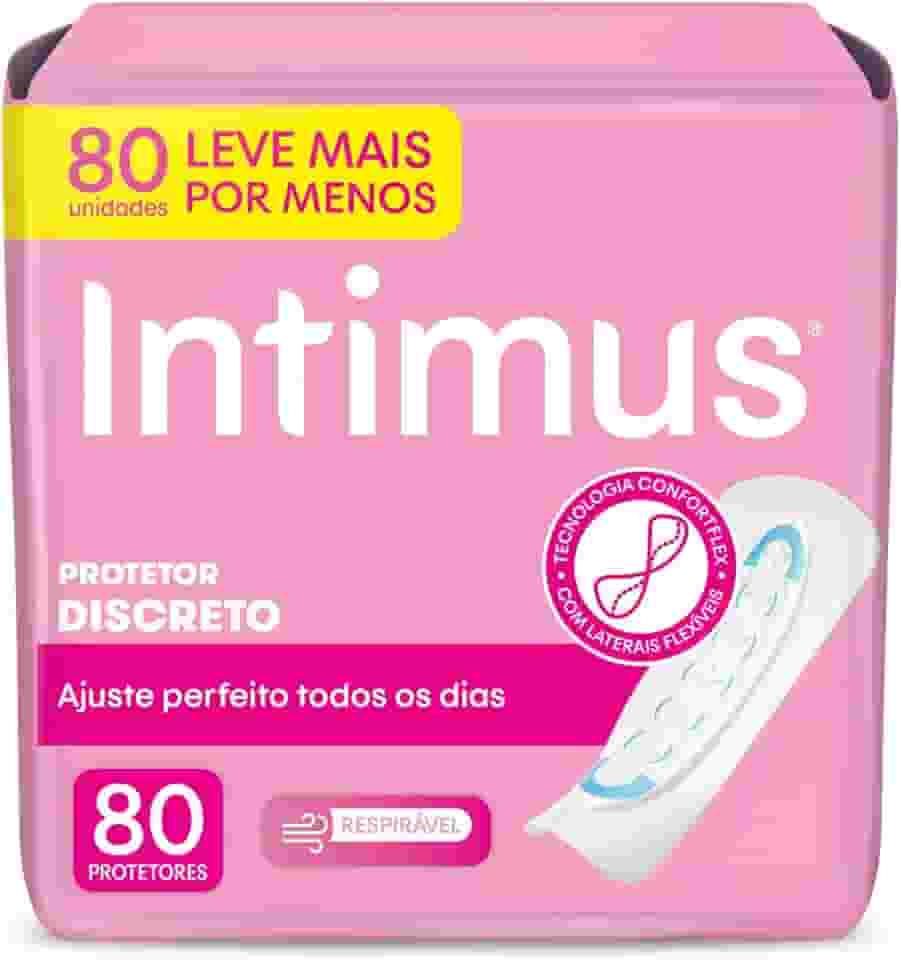 Intimus Protetor Diário Days, Cuidado Diário sem Perfume, 80 unidades - Leve 80 Pague 60