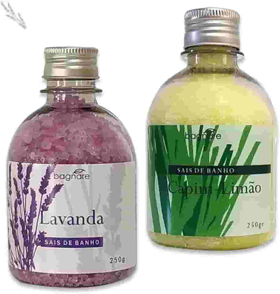 Sais De Banho Relaxante Capim Limão + Lavanda /escalda Pés