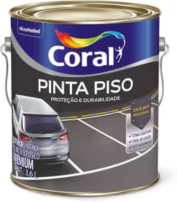 PINTA PISO CINZA ESCURO 3,6L - CORAL