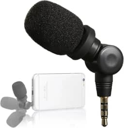 Microfone Profissional Saramonic Mini SmartMic Condensador Direcional, Para iPhone, iPad e Smartphones Android