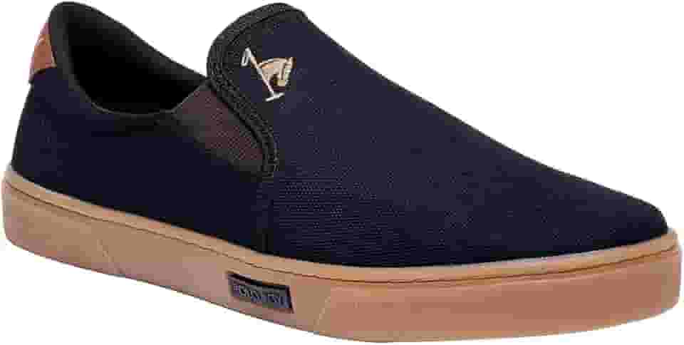 Sapatenis Casual Masculino Polo Joy Tênis Slip On Iate sem Cadarço Cano Baixo Leve