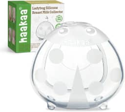 Haakaa Coletores de leite materno de silicone para amamentação, coletor de leite materno para amamentação, cascas de mamilos protegem mamilos doloridos extramacios e reutilizáveis, 1 peça