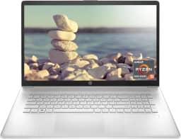 HP Laptop 17, tela FHD de 17,3 polegadas, AMD Ryzen 5 5500U, SSD de 12 GB, SSD de 256 GB, webcam, HDMI, leitor de impressão digital, Wi-Fi, Windows 11 Home, prata