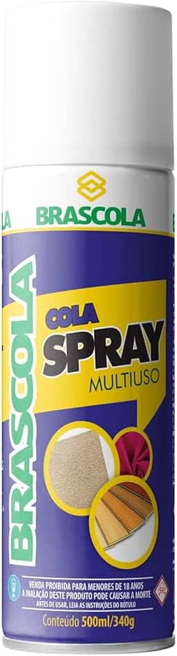 Cola Contato Spray 340G, Brascola 406965, Branco