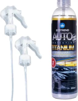Ecotrend Cristalizador Automotivo Titanium 300 ml Fabricado nos Estados Unidos Cera Líquida Proteção Contra Raios UV Cristalização de Pintura Brilho Intenso Nanotecnologia Blueteck Alta Performance