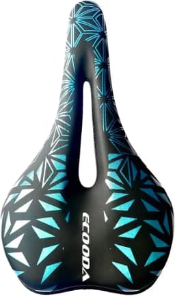 Selim Vazado em Gel Banco de Bike MTB Preto Confortável Anti Prostático