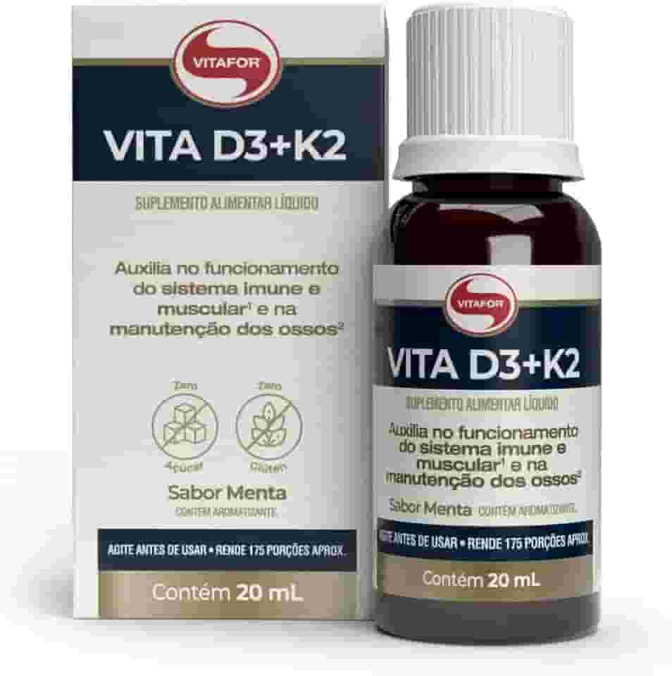 Vitafor - Vita D3 + K2-20ml - Menta