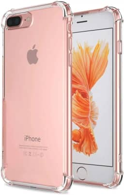 Capa Capinha Anti Impacto Shock Resistente para Apple iPhone 7 Plus 8 Plus, Tela 5.5 Polegadas, Transparente