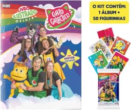 Álbum Oficial Gato Galáctico + 10 envelopes de figurinhas