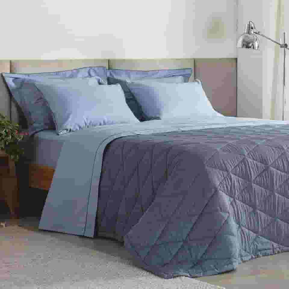 Buddemeyer Edredom King Percal 180 Fios Basic Percalle 100% Algodão Penteado Branco