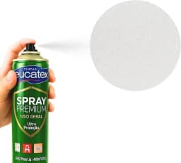 2 Tinta Spray P/Pintar Moveis Metal Plastico Mdf Eucatex (BRANCO BRILHANTE)