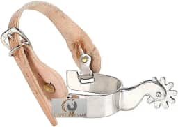 Espora Quarto De Milha Especial Inox Corrêias Couro Legítimo