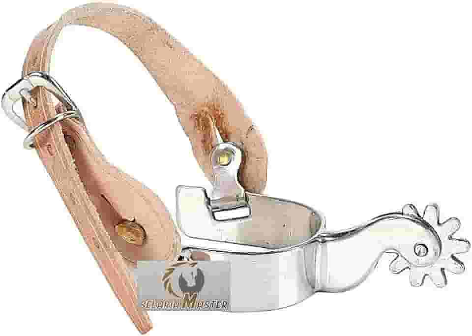Espora Quarto De Milha Especial Inox Corrêias Couro Legítimo