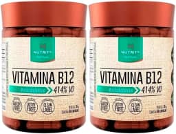 2x Vitamina B12 Nutrify 60 Cáps Metilcobalamina 414% Vd Sabor Sem Sabor