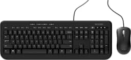 Incase Combo de teclado e mouse 600 para desktop com fio – projetado pela Microsoft – quatro teclas de atalho, teclado resistente a derramamentos, teclas de toque silencioso, mouse óptico, mouse