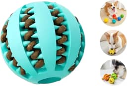 Bolinha Porta Petisco Antistresse Cachorro PETYC Brinquedo Interativo para Cães Enriquecimento Ambiental (Azul)