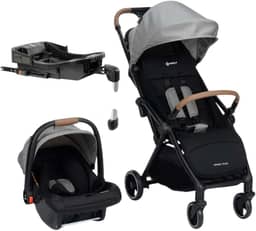 Travel System Safety 1st, Spark Plus Trio, com Isofix, 0 meses a 22 kg, Grey Frost
