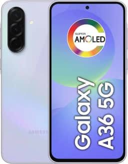 Celular Samsung Galaxy A36 5G 128GB, 6GB RAM, Câmera 50MP, IP67, Super AMOLED 6.7', Recursos AI, Violeta
