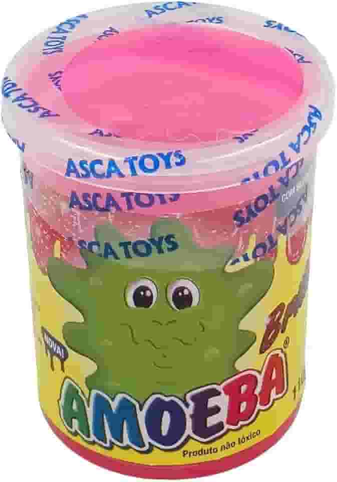 Slime Amoeba Atoxica – Brinquedo Divertido, Sensorial e Anti-Estresse – Massinha Estica, Modela e Relaxa – Crianças acima de 3 anos (Rosa)