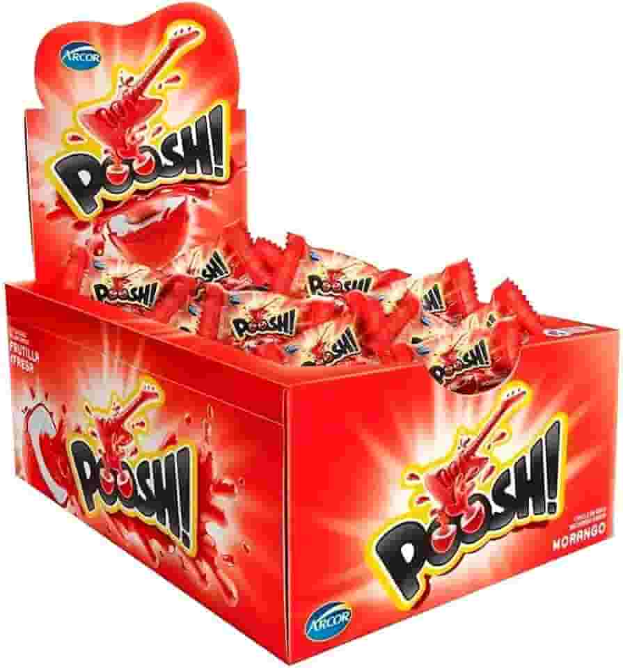 Chicle Poosh Morango 200g