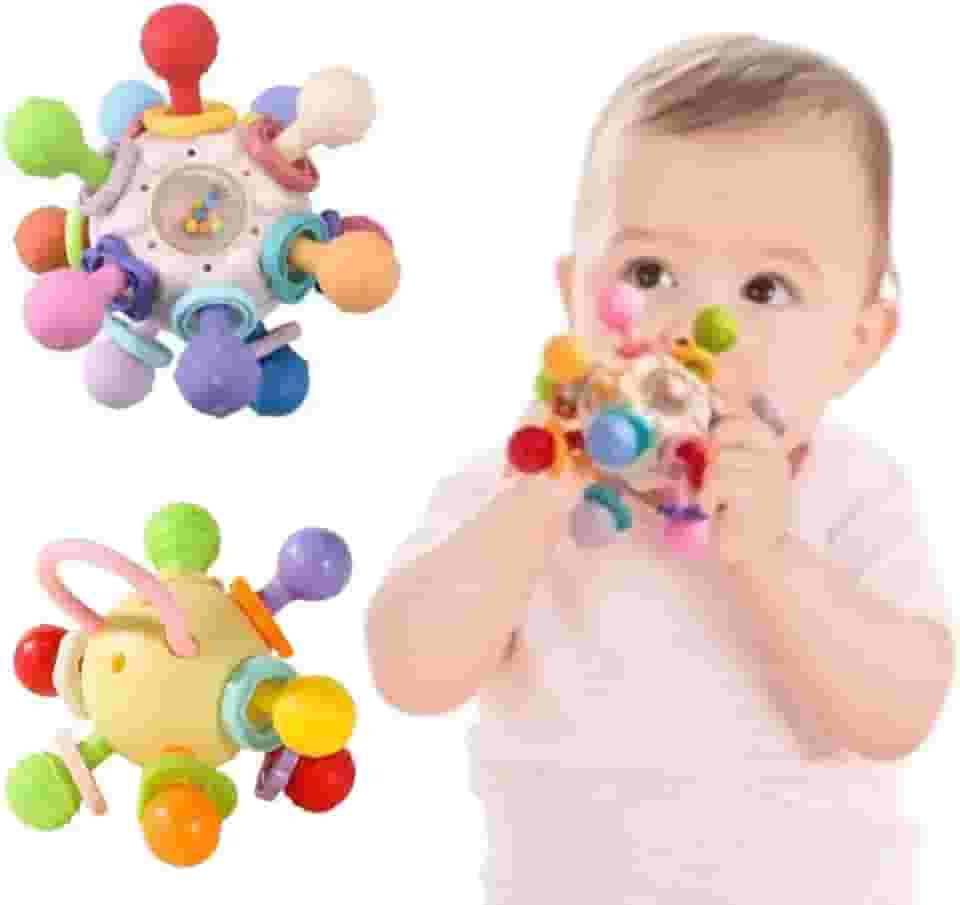 Genérico Mordedor Infantil Brinquedo de Bebê Flexível 360 Livre BPA