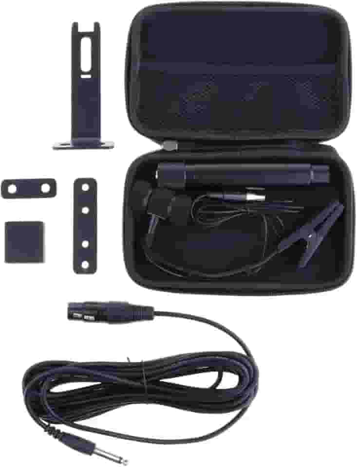 YIJU Microfone com Fio para Instrumento Musical, Microfone de Clipe, Acessórios Profissionais Portáteis para Instrumentos Musicais para Tocar Peças de Perf, 4 Pinos para Cajon