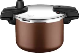 Panela De Pressão Tramontina Arizona Induction Em Alumínio Com Revestimento Interno E Externo Em Antiaderente Starflon Max Mocaccino 20 Cm 4,5 L