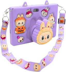 Tablet Infantil E15 Tela 7' IPS 128GB / 8GB RAM Bateria 4000 mAh, Câmera 8MP, Android 12 com Capa Silicone e Alça para Jogos, Entretenimento (Roxo)