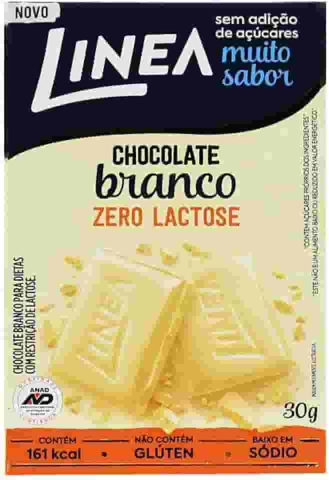 Chocolate Individual Branco Zero Lactose Linea 1 Unidade de 30g