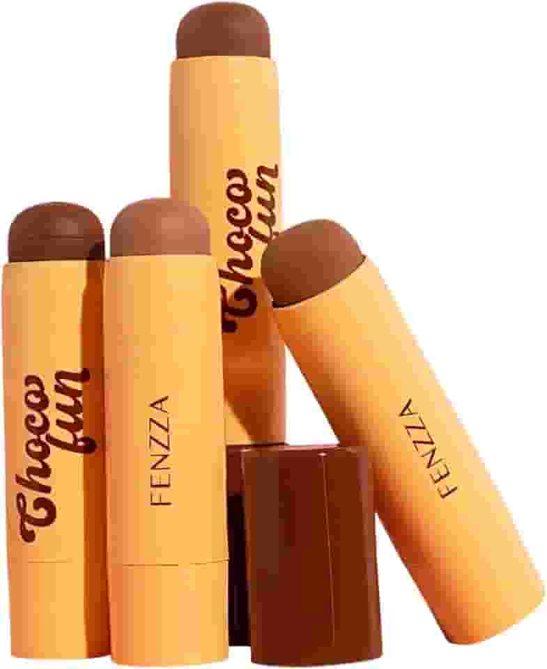 Contorno Stick Choco Fun Fenzza, Bastão com Vitamina E e Manteiga de Karité, Aroma de Chocolate - Maquiagem (80%)
