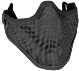 Toys+ Máscara de Meia Face de Airsoft Máscara Preta Striker