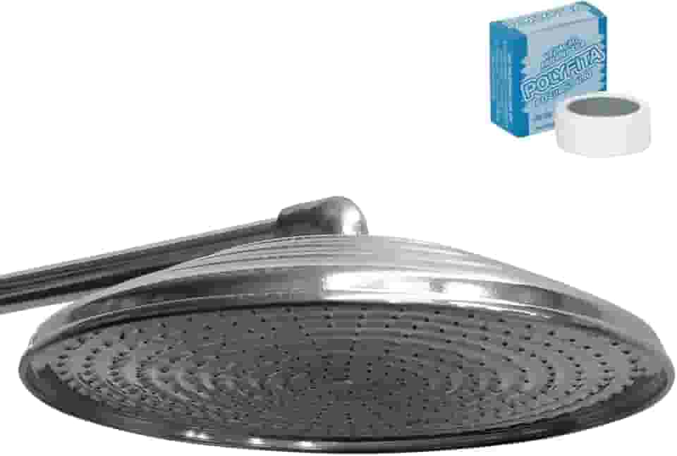 Ducha Cascata Chuveiro Piscina Chuveirão Alumínio 12 Pol