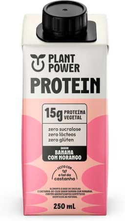 Shake Protein Banana com Morango 250ml - Plant Power