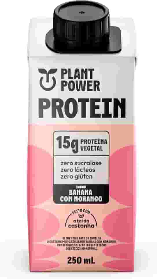 Shake Protein Banana com Morango 250ml - Plant Power