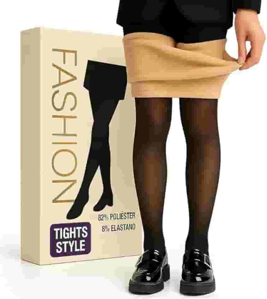 Meia Calça Termica Veludo Preta Translúcida Tamanho Único (36 Ao 44) - Confortável Resistente Forrada Para Frio Extremo Inverno Feminina Casual