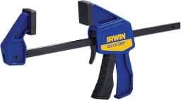 Irwin Grampo Mini, Quick Grip, com Aperto Rápido, Agilidade e Precisão para suas Tarefas, 15 cm