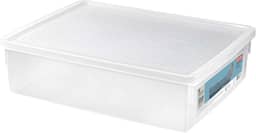 Ordene - Caixa Organizadora Plástica para Botas de 10,2 Litros, Cor Cristal, Linha My Closet