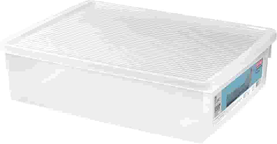 Ordene - Caixa Organizadora Plástica para Botas de 10,2 Litros, Cor Cristal, Linha My Closet