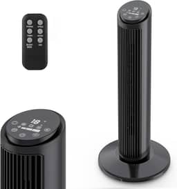 Hivento Ventilador Torre, Velocidade de 6m/s, 3 Velocidades, 3 Modos de Vento, Oscilação de 70°, Timer de 15h, Controle Touch Econômico – Ventilador para Quarto, Sala e Uso Doméstico,220v