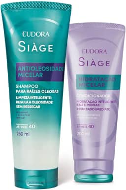 Combo Siàge Hidratação Micelar: Shampoo Antioleosidade 250ml + Condicionador 200ml
