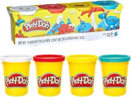 Play-Doh Massinha de Modelar Infantil, Kit com 4 potes, conjunto de massinha com 4 cores variadas, para crianças acima de 2 anos