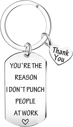 Presentes engraçados para colegas de trabalho chaveiro presentes para colega de trabalho chefe funcionário voluntário assistente social indo embora deixando presentes adeus adeus presentes de