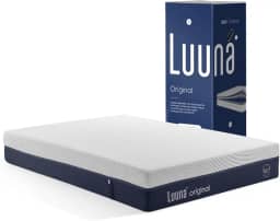 Colchão Luuna Original Solteiro King, Espuma Viscoelástica Alta Densidade, Suporte e Ergonomia, Tratamento Anti Ácaros, Firme Confortável, 203cm x 96cm x 28cm