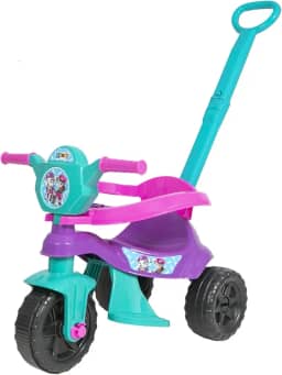 Kendy, Triciclo Infantil, Kemotoca BABY DOG ROXO, com Haste