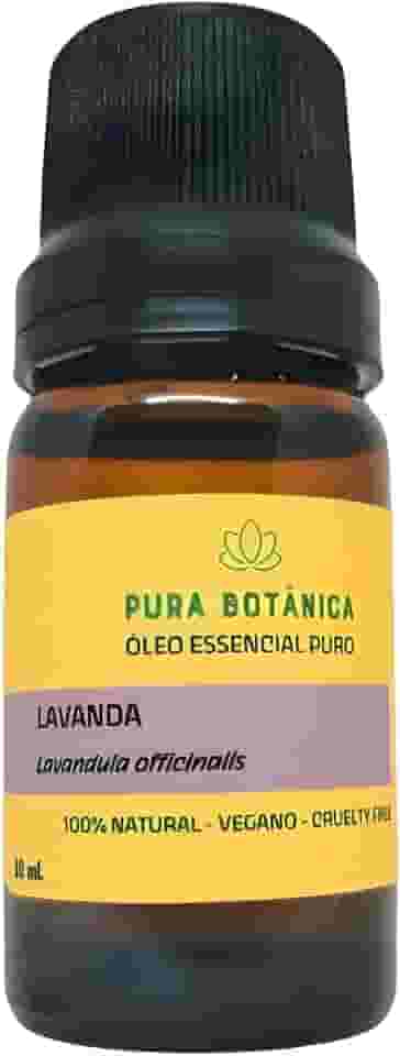 Óleo Essencial de Lavanda Francesa 10ml – 100% Puro Pura Botânica para Aromaterapia, Relaxamento, Sono Tranquilo, Aroma Floral e Bem-Estar Natural