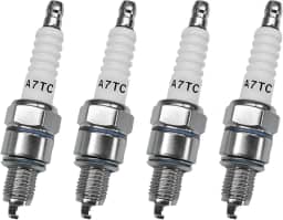 4 peças de vela de ignição A7TC, vela de ignição adequada para motor GY6 50cc 70cc 90cc 110cc 125cc 150cc ATV scooter Dirt Bike Go Kart, velas de ignição A7TC substituição para U20FSR U22FSR-U