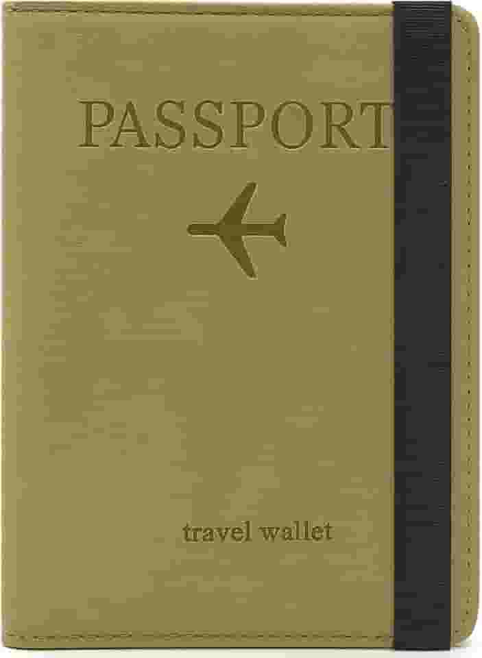 Porta Passaporte e Documentos de Viagem Unissex – Couro PU Premium com Fechamento Elástico, Compartimentos para Cartões, Passaporte e Cartão de Embarque | Cores Sortidas e Design Compacto