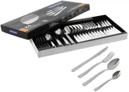 Faqueiro Tramontina Búzios cem Aço Inox com Detalhe 24 Peças